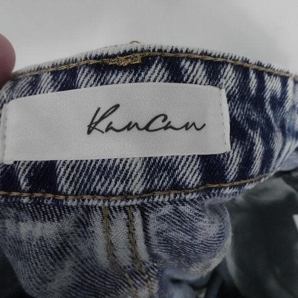 KanCan Jeans Womens 11 29 Blue Distressed High Rise Ankle Skinny Raw Hem Denim - Picture 3 of 15